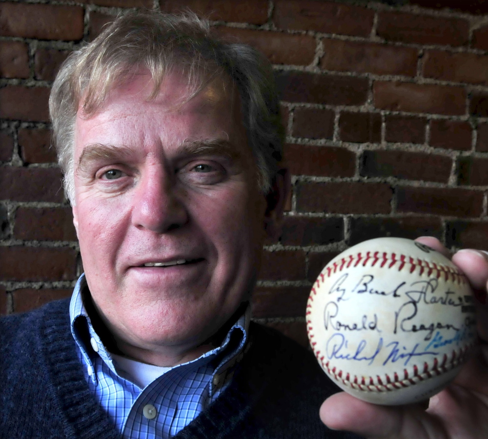 President Richard Nixon Autographed Baseball from the collection of Joe  DiMaggio