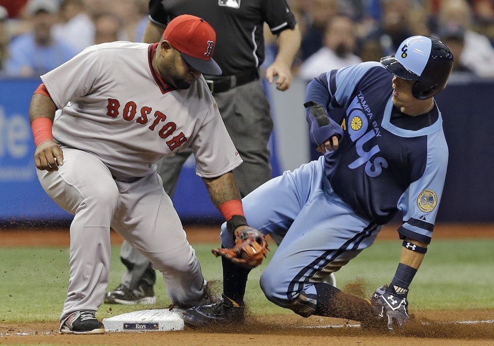 Elmore hits 2-run homer, Rays beat Red Sox 4-1