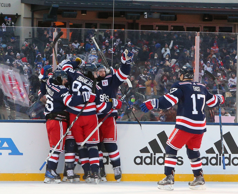 Rangers need OT to take down Sabres at 10th Winter Classic