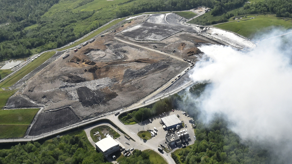 Fire at Norridgewock landfill Kennebec Journal and Morning Sentinel