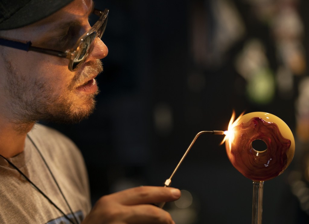 Cannabis Glass Artist Creates Pipes And Bongs Shaped Like Tasty Doughnuts