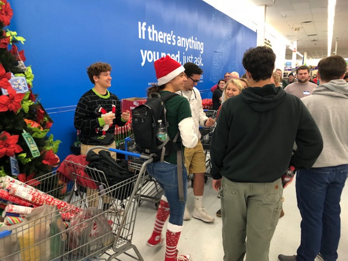 Santa gets help from Skowhegan Madison Carrabec Lawrence students