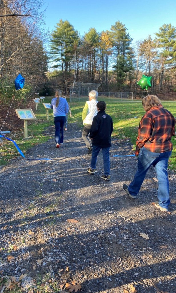 Gardiner middle school opens new StoryWalk Trail