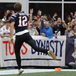 Tom Brady's jersey stolen again, this time in fun at Fenway Park