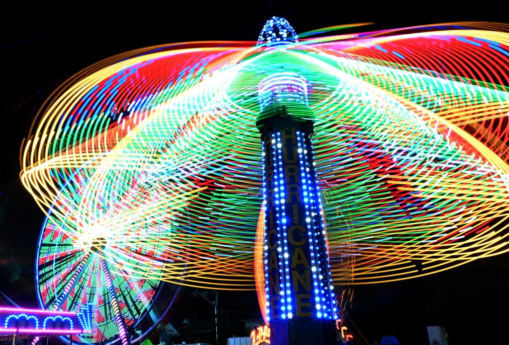 The lights are on at the Skowhegan State Fair