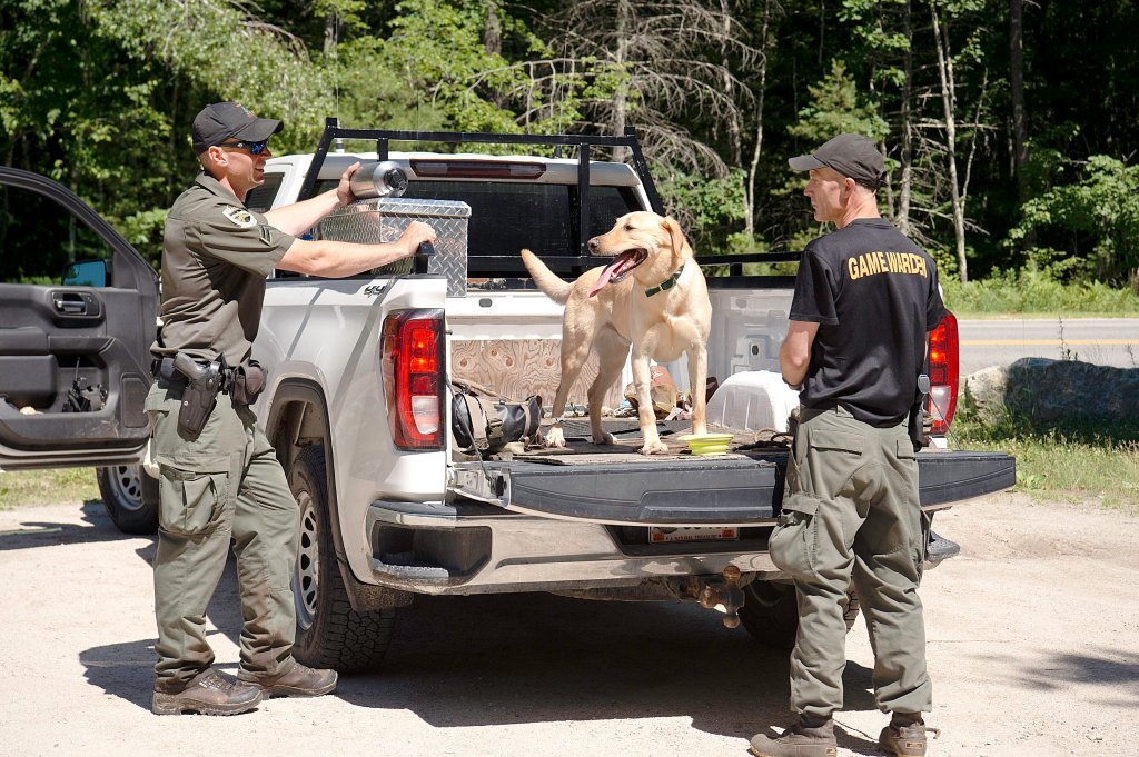 The four-legged members of the Maine Warden Service K-9 team “don’t give up”